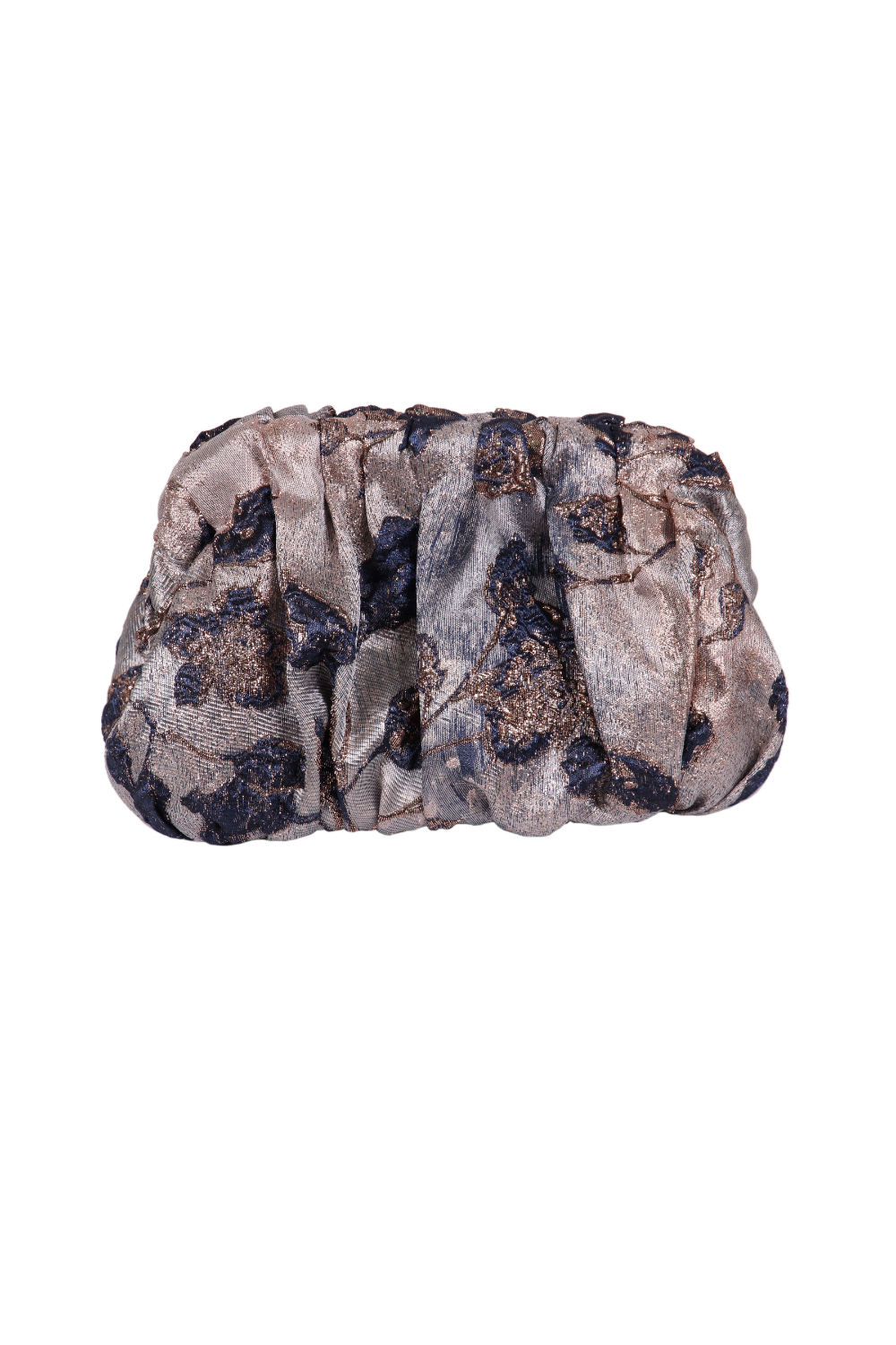 Pochette en brocart a fleurs