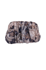 Pochette en brocart a fleurs
