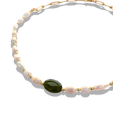 Choker Agate Verte et Joher