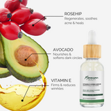 Sérum Vitamine E - ACNE, CERNES & RIDES