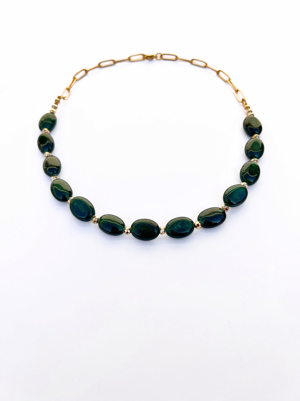Choker Agate Verte