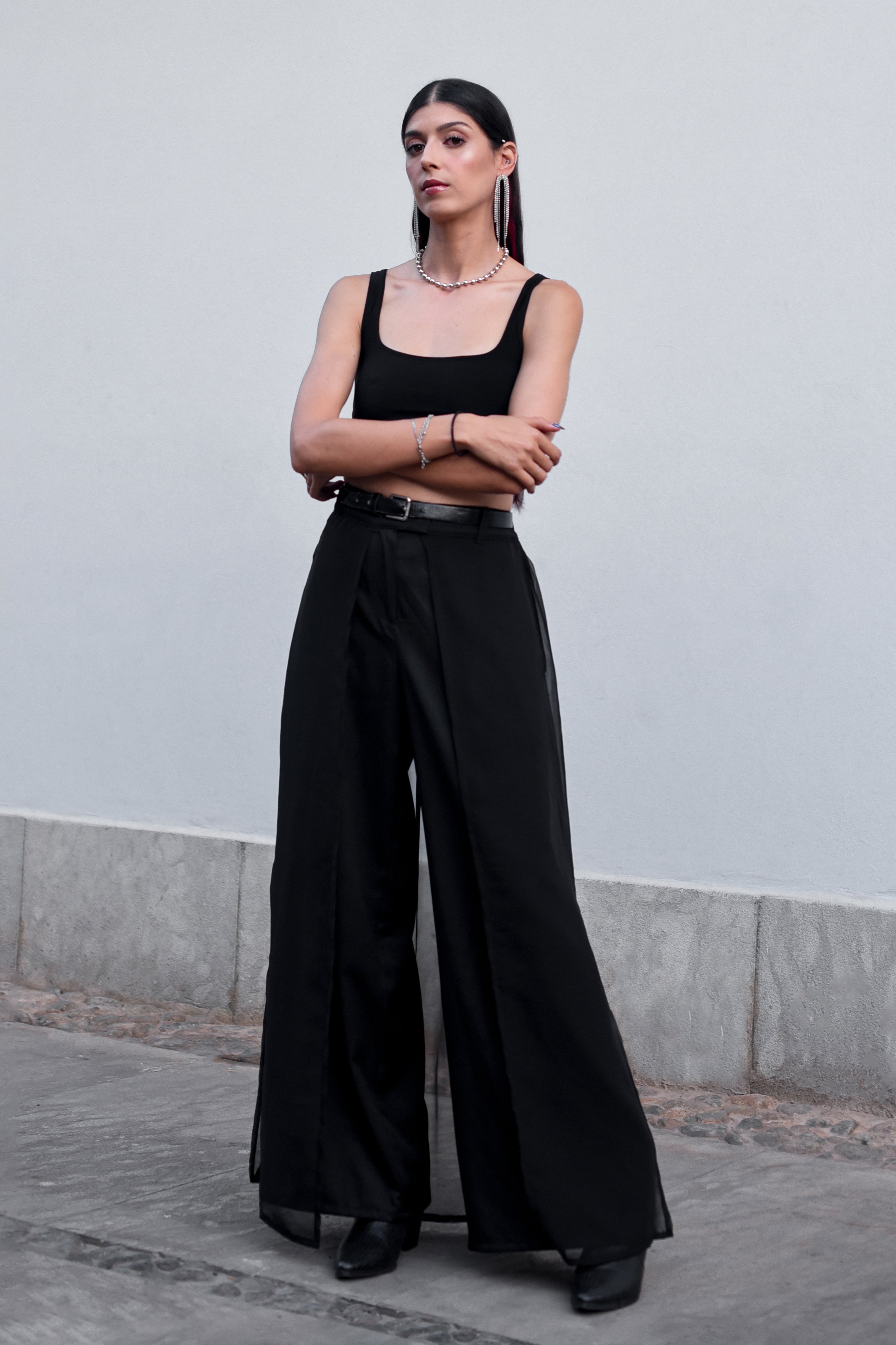 Black Gabardine Pants