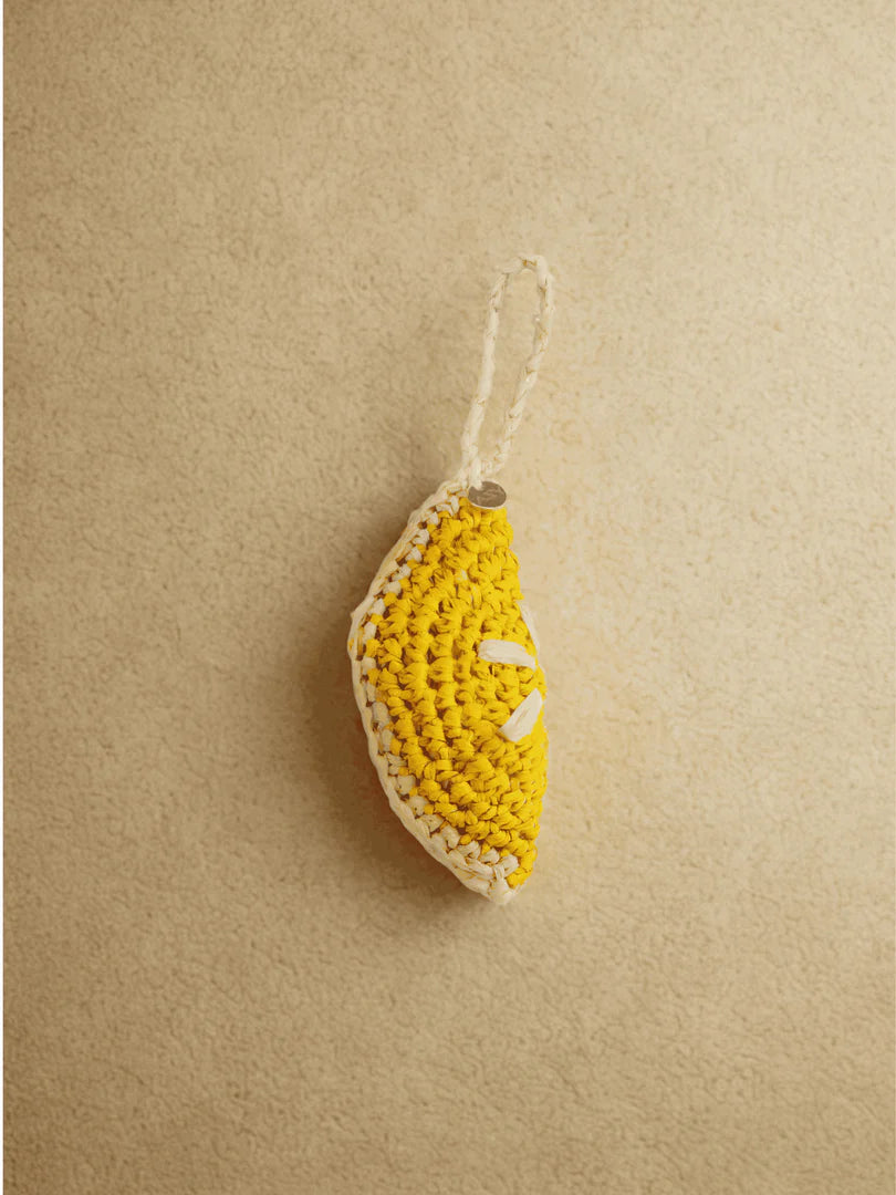 Lemon Slice Raffia Bag Charm