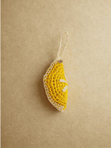 Lemon Slice Raffia Bag Charm