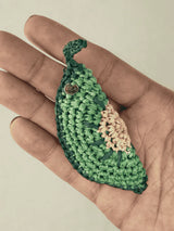 Kiwi Raffia Bag Charm