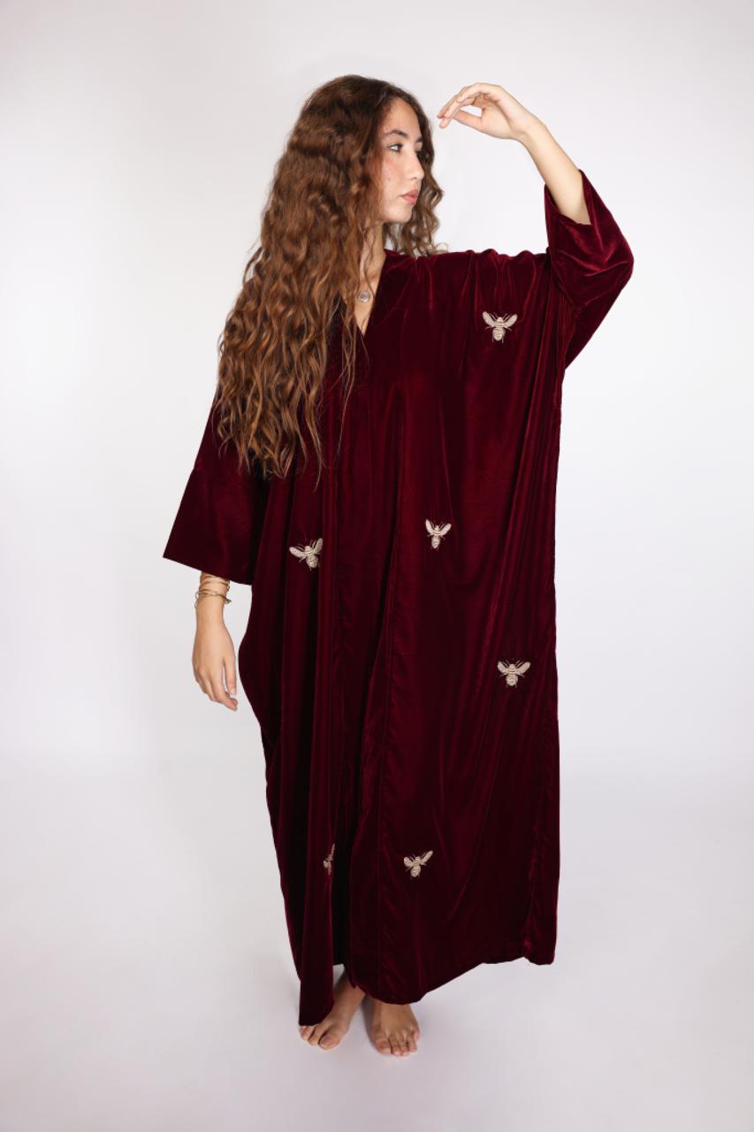 Gandoura Abeille Bordeaux