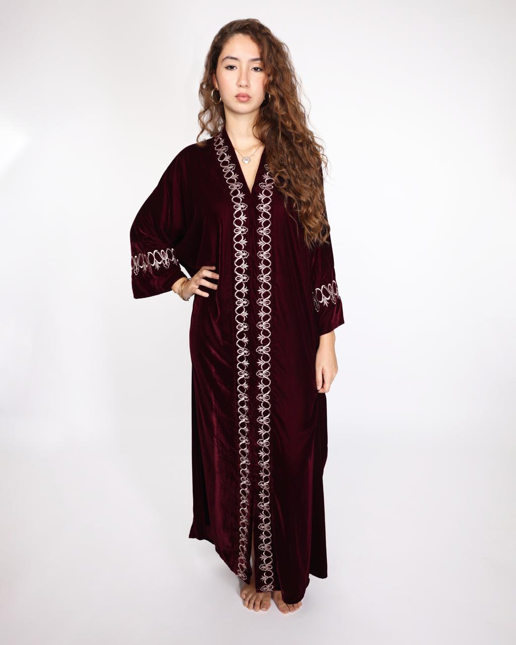 Gandoura Éclat Bordeaux