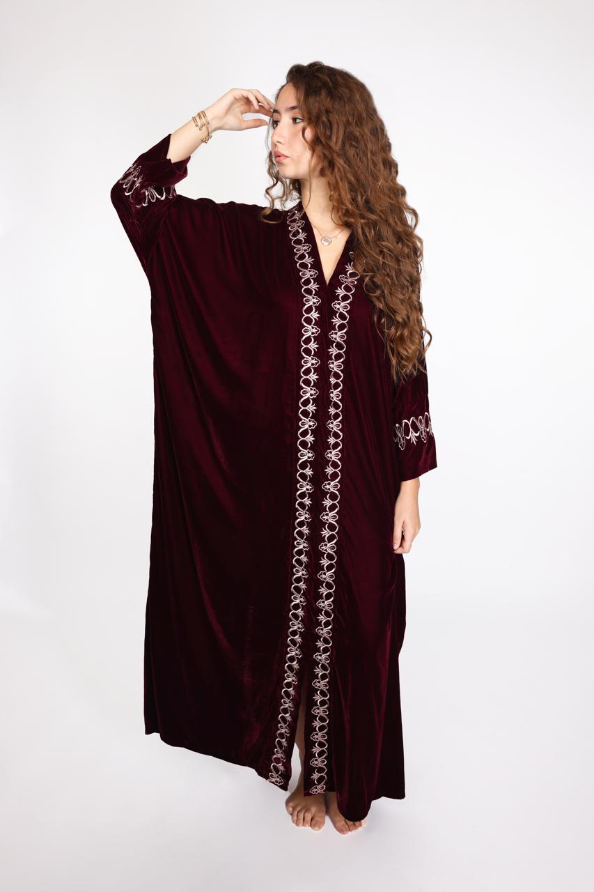 Gandoura Éclat Bordeaux