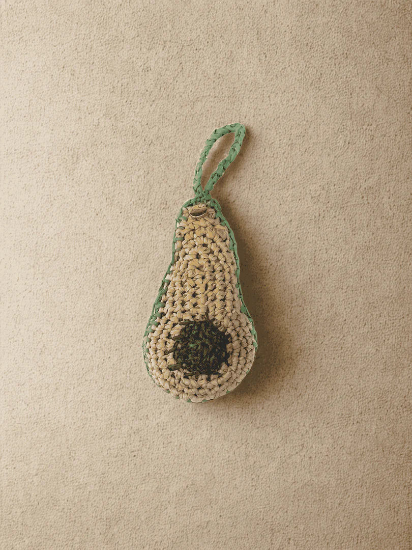 Avocado Raffia Bag Charm