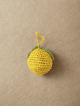 Lemon Raffia Bag Charm