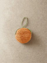 Orange Raffia Bag Charm