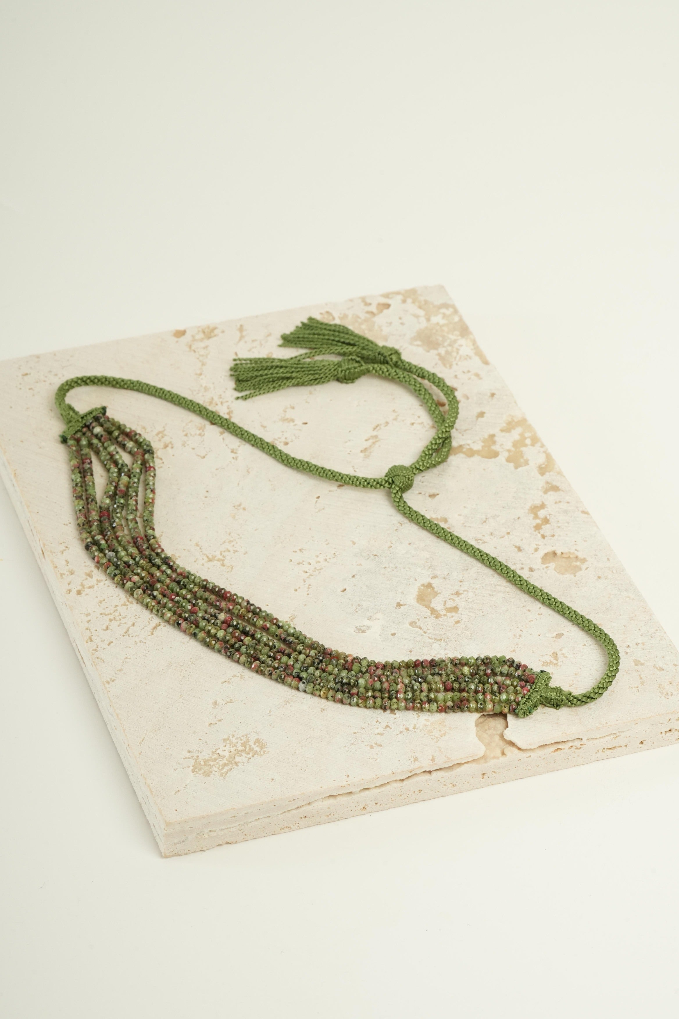 Choker en perles "Vert"