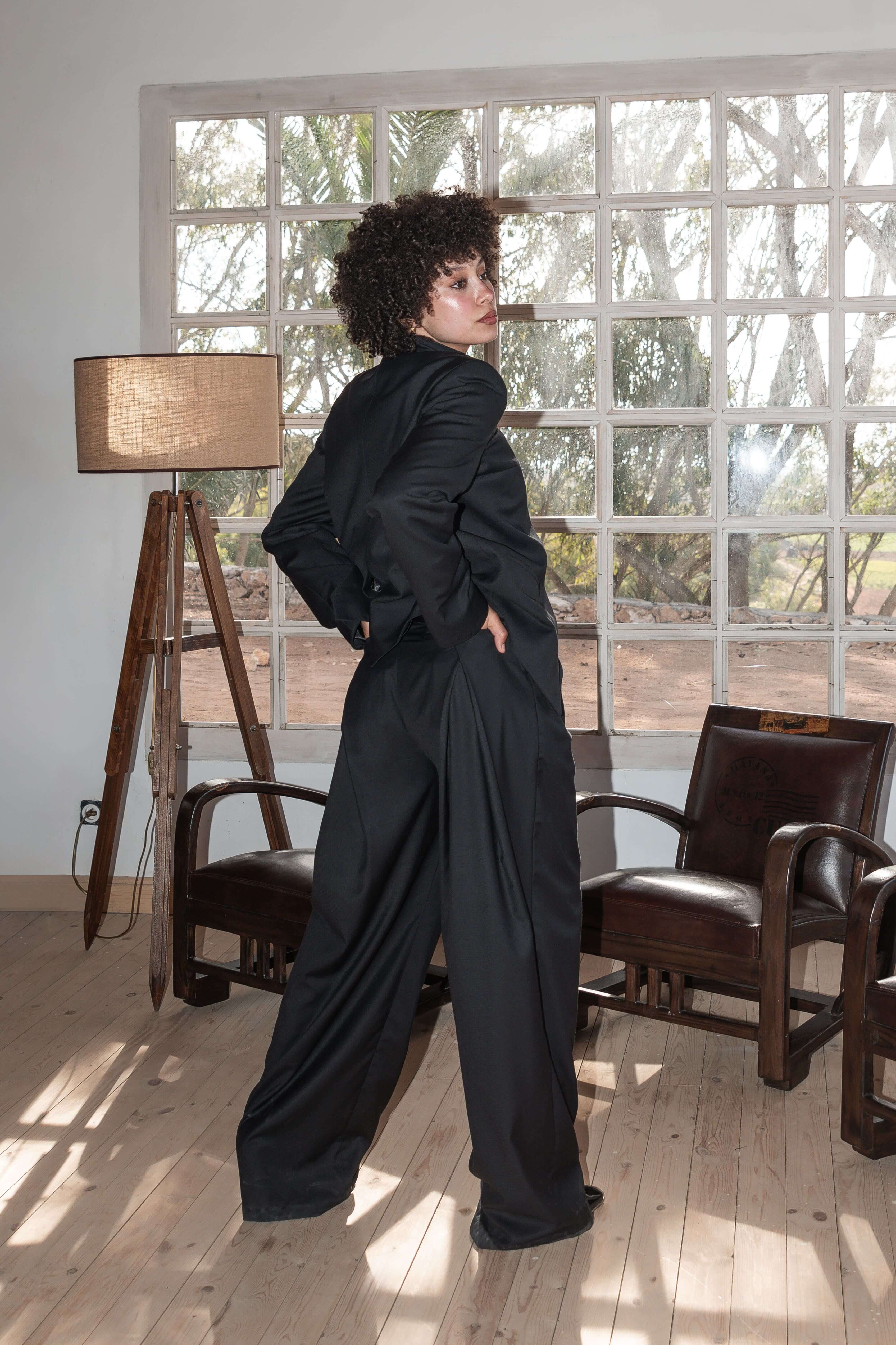 Cross Tuck Pants