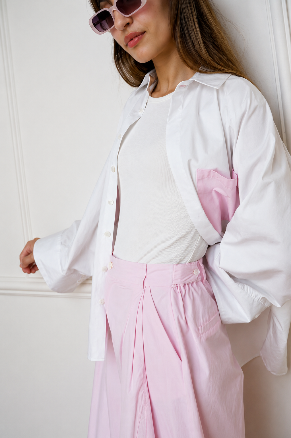 NORA - Ensemble assorti - Blanc et rose