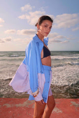 Chemise Bicolore ANDREA "2en1"