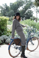 Ensemble en Maille Torsadée Brodé