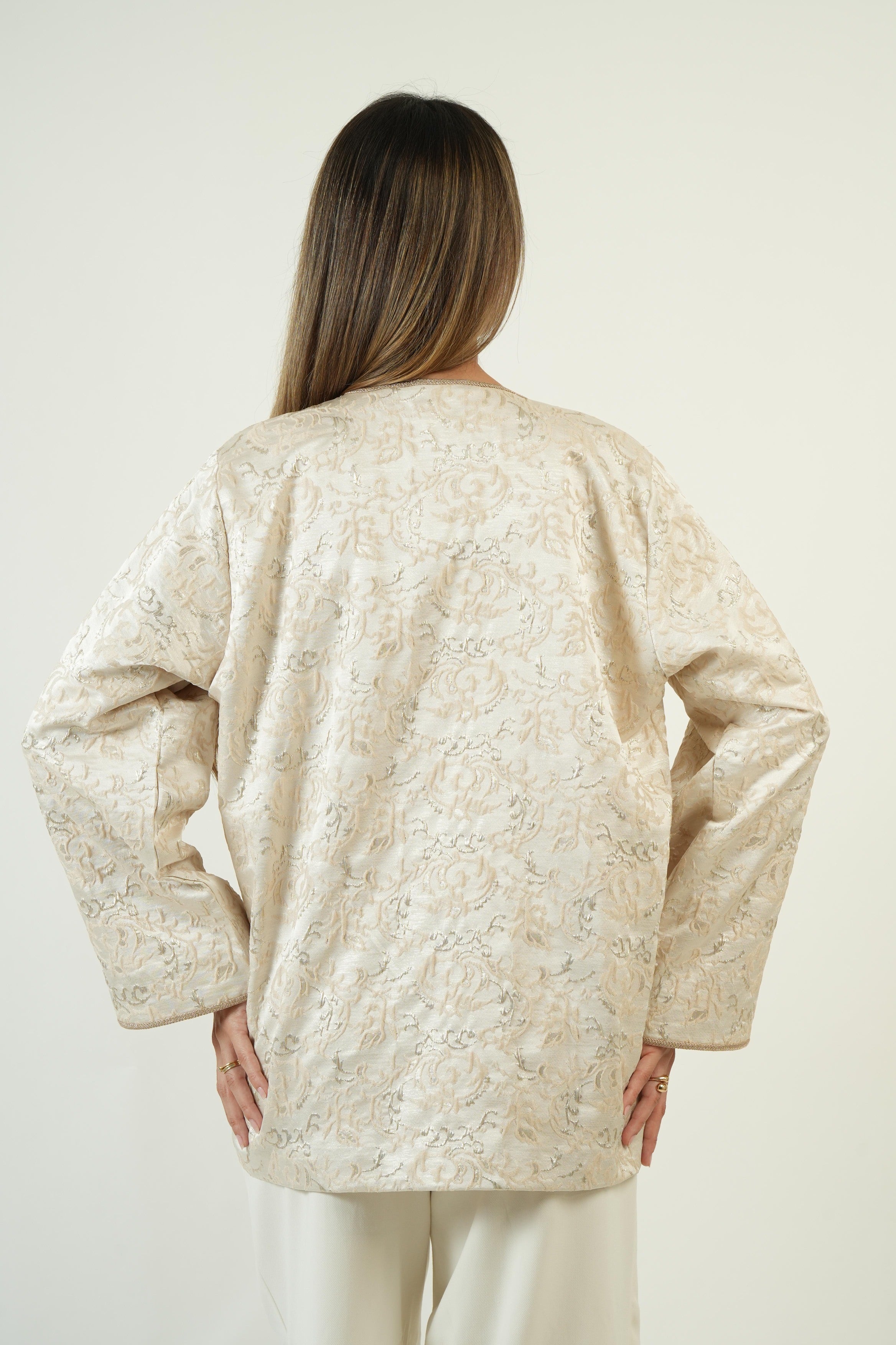 Veste brocard beige