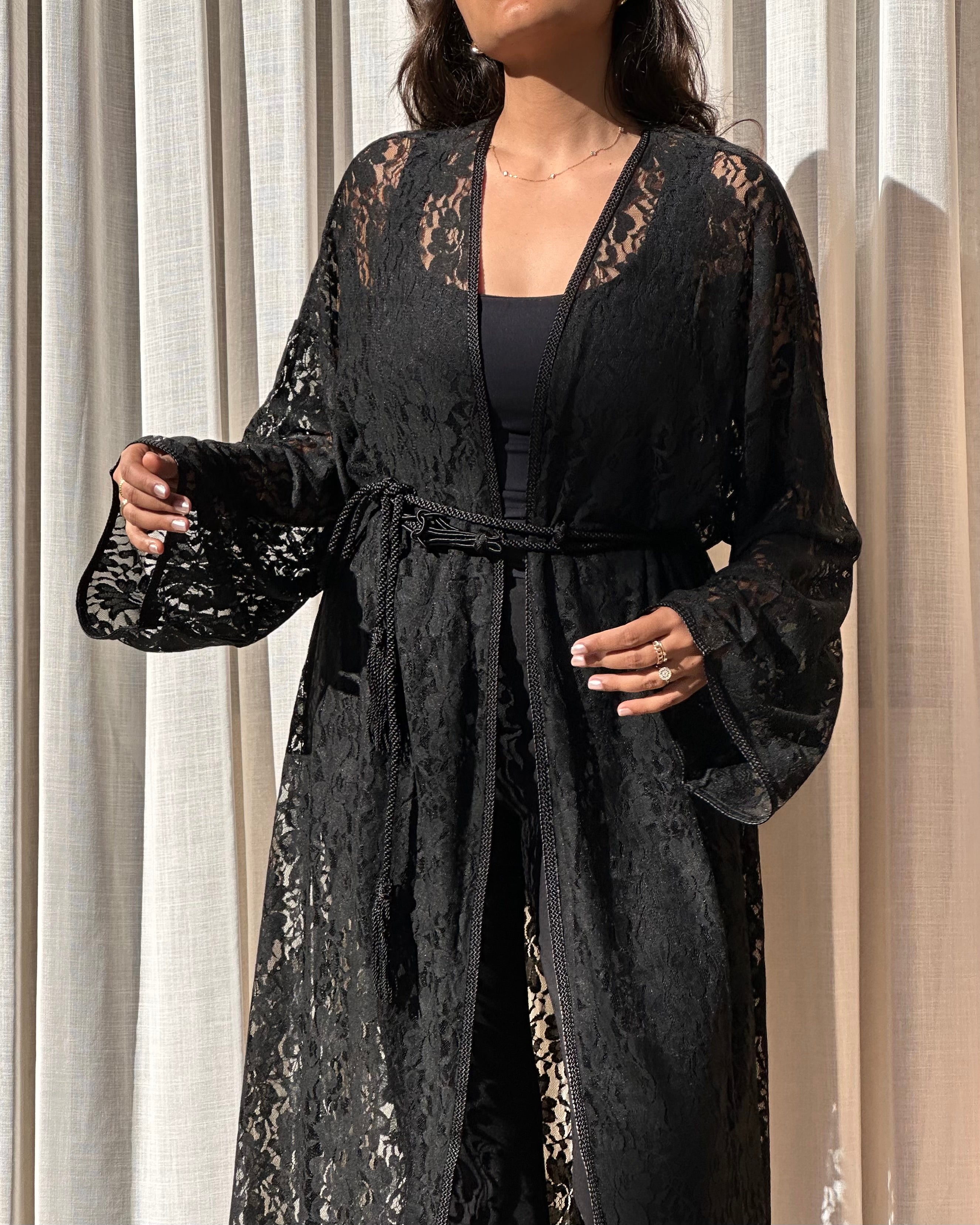 Kimono Chbika  Noir avec Mejdoul