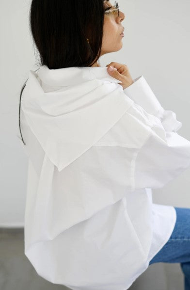 New DARIA – Chemise avec foulard amovible à nouer