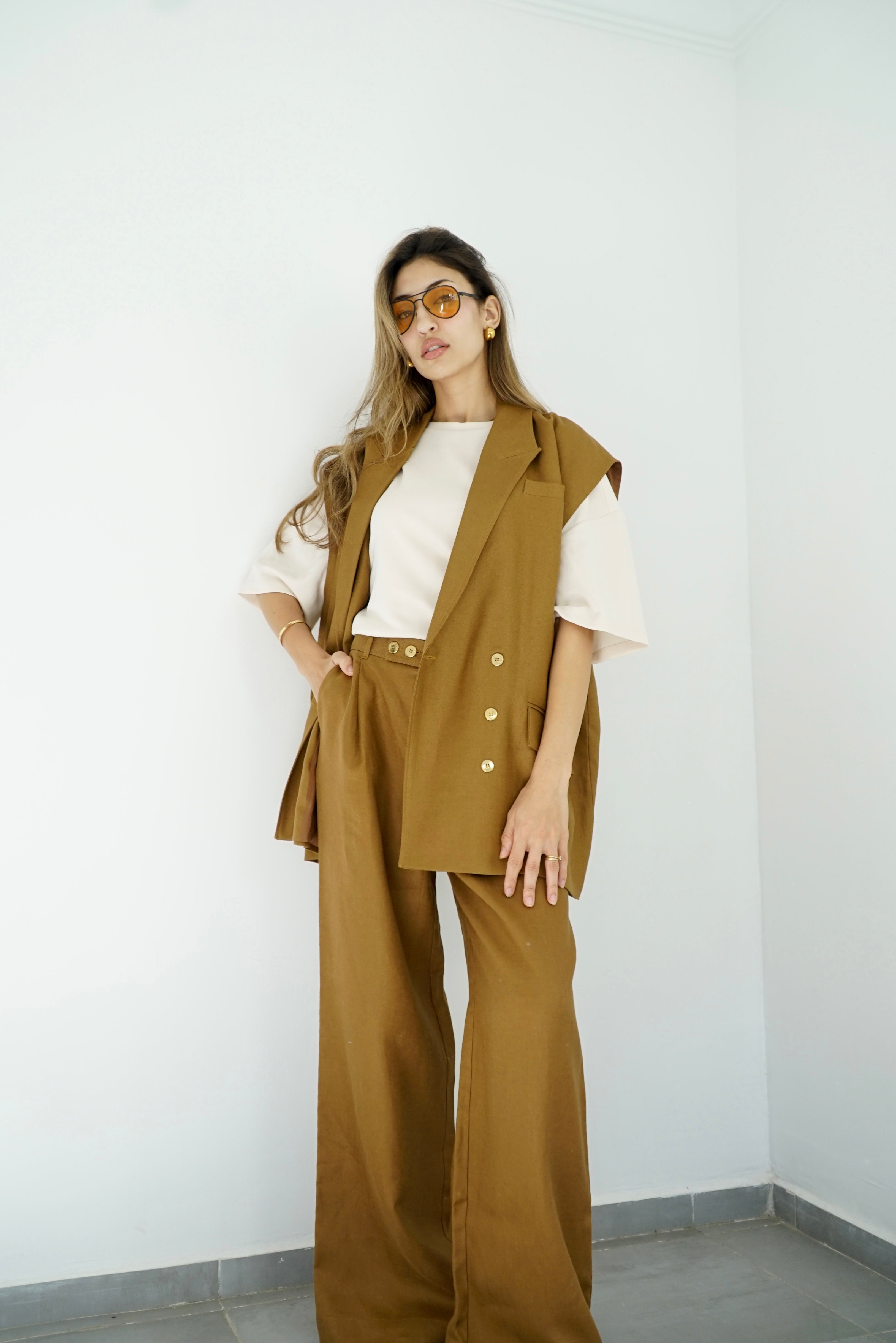 NALA - Ensemble tailleur assorti - Camel