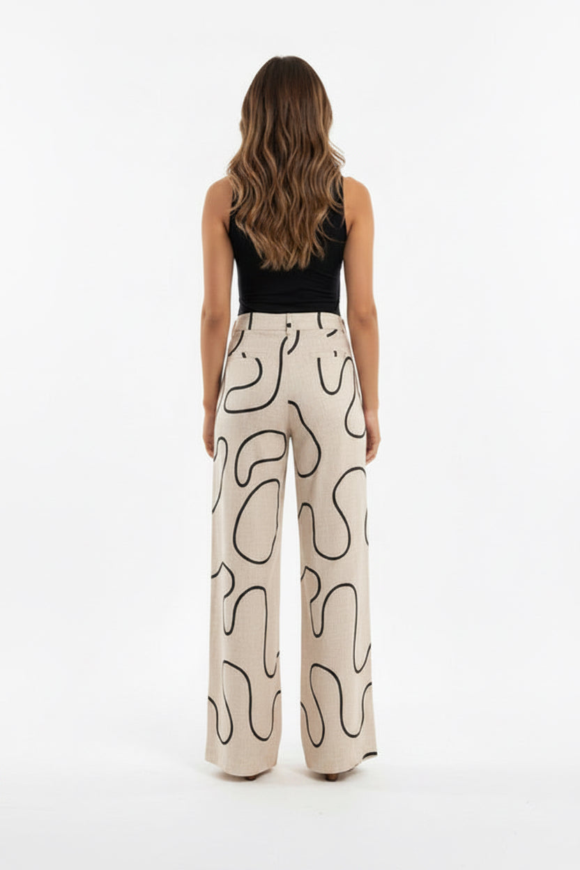 Pantalon Selk Motifs double face