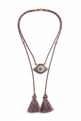 Cord necklace with pendant