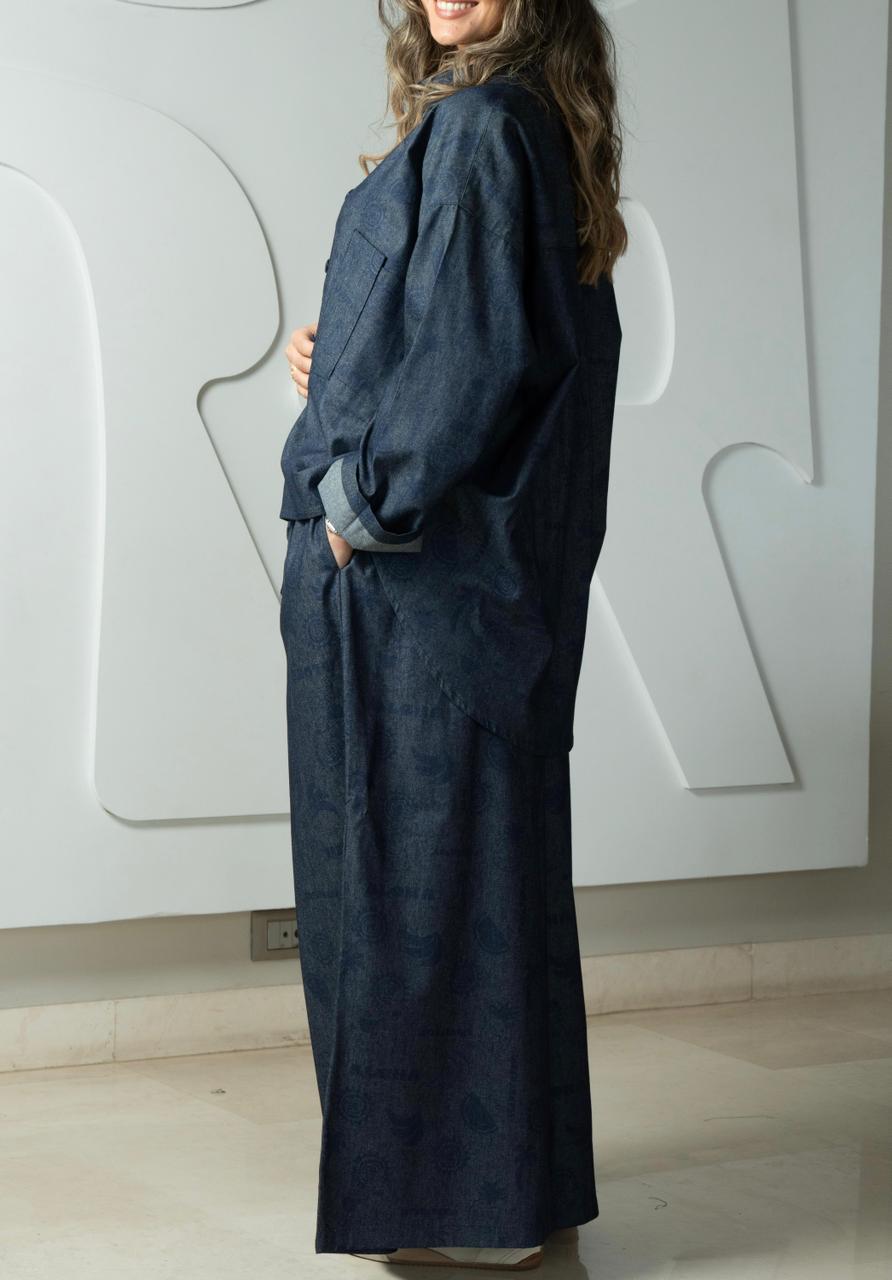 Ensemble baggy denim