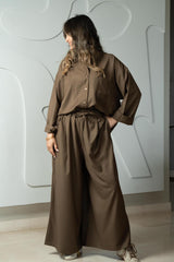Ensemble baggy marron glacé