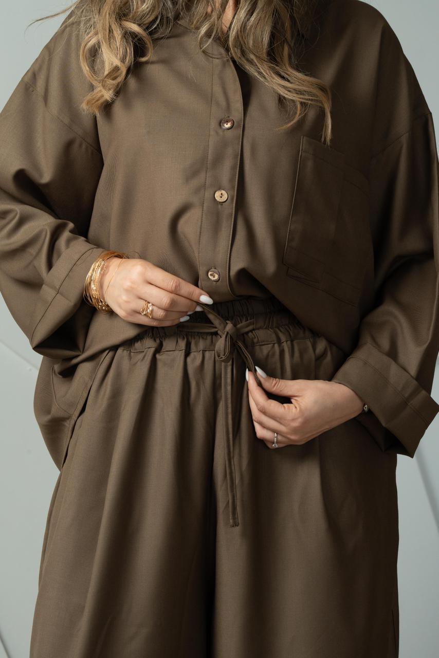 Ensemble baggy marron glacé
