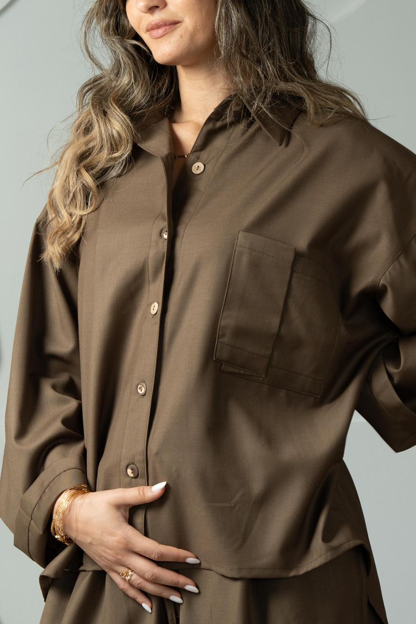 Ensemble baggy marron glacé