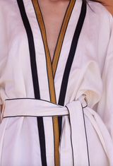 White Blossom Kimono Dress