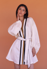 White Blossom Kimono Dress