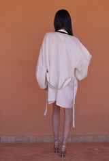 White Blossom Kimono Dress