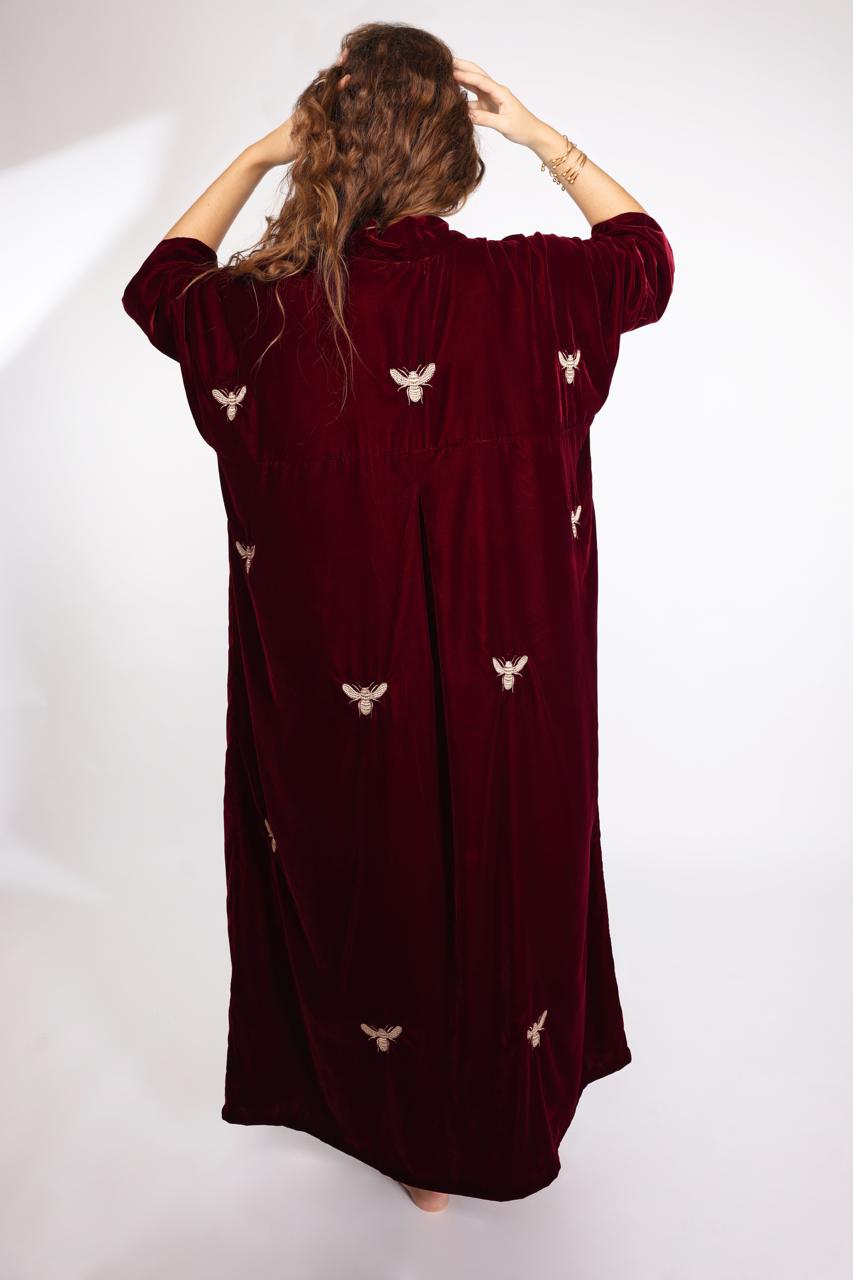 Gandoura Abeille Bordeaux