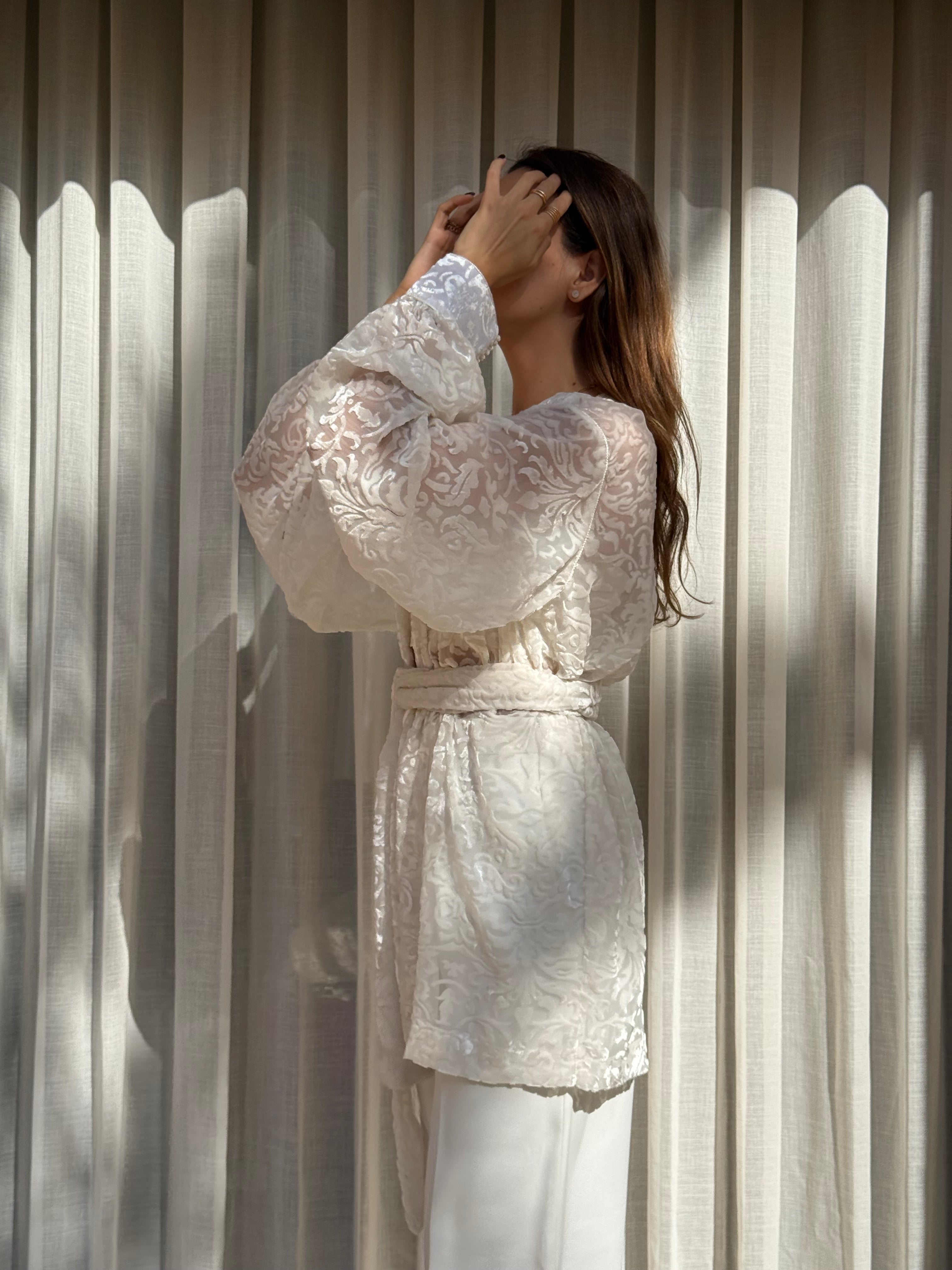 Beige brocade jacket