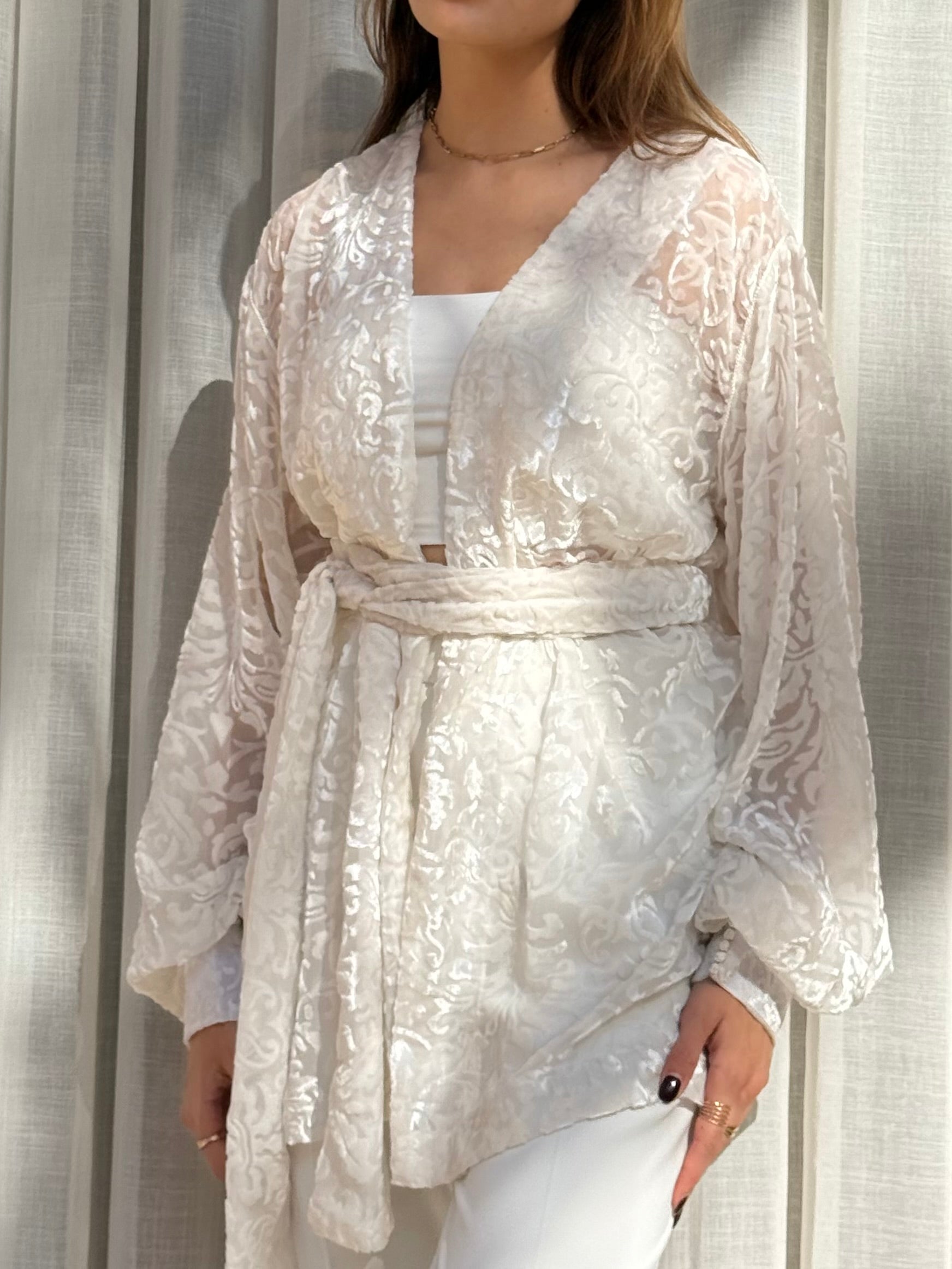 Beige brocade jacket