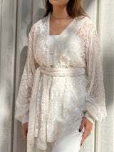 Veste velours Blanche