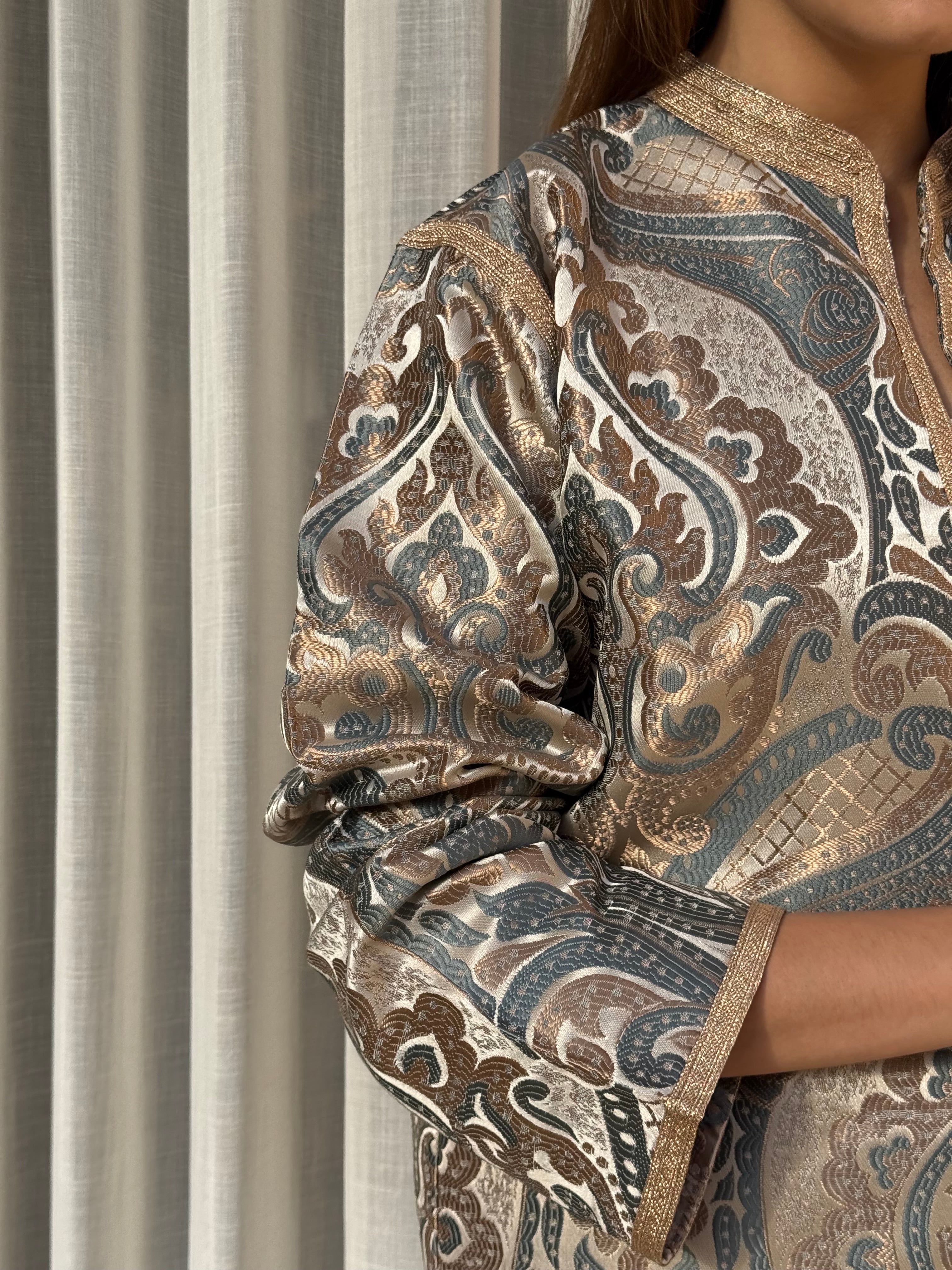 Beige brocade jacket