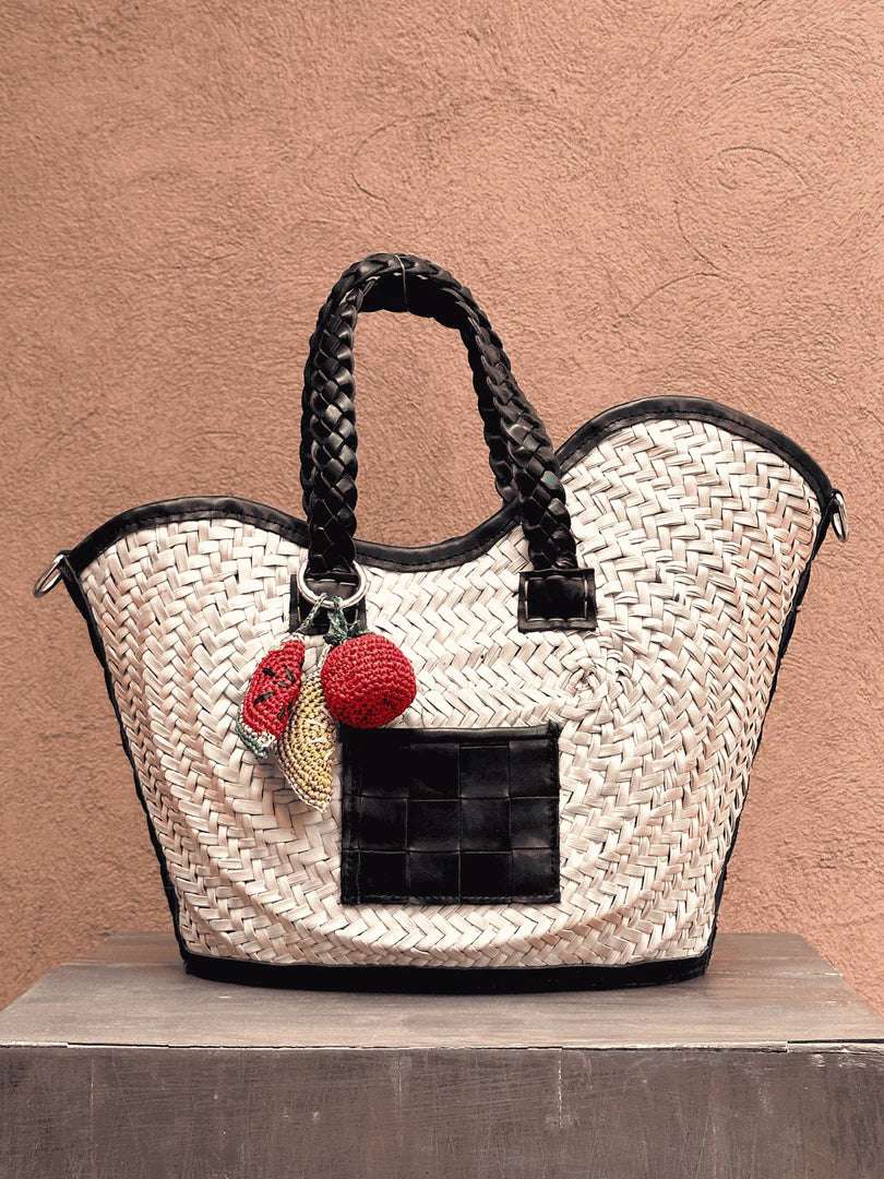 Watermelon Raffia Bag Charm