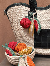 Lemon Slice Raffia Bag Charm